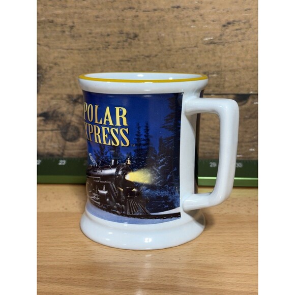 The Polar Express Believe Ticket 3D Train Hot Chocolate Coffee Tea Mug - Unused - Picture 5 of 10